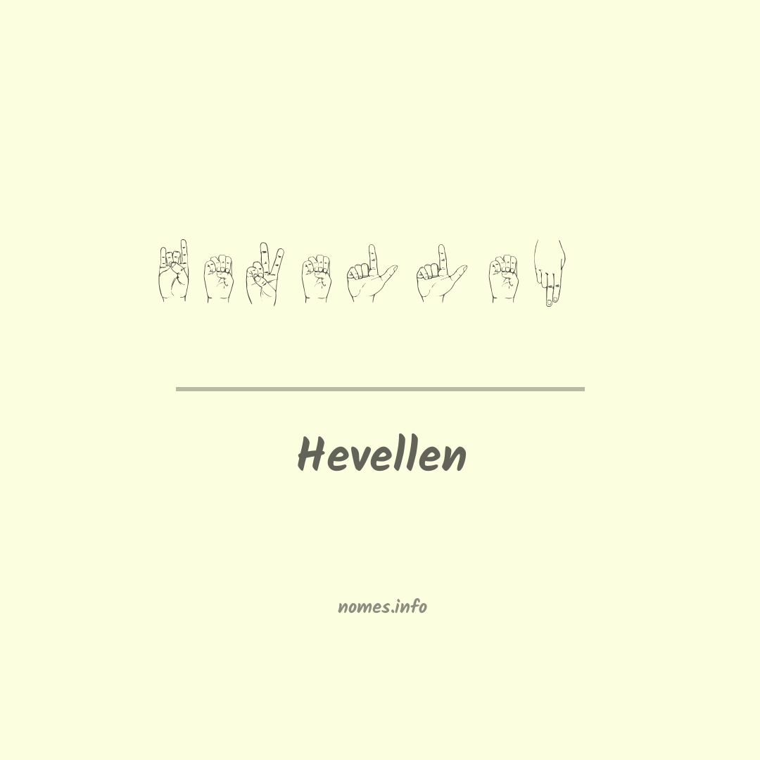 Hevellen em Libras