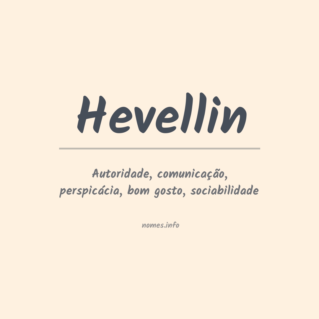 Significado do nome Hevellin