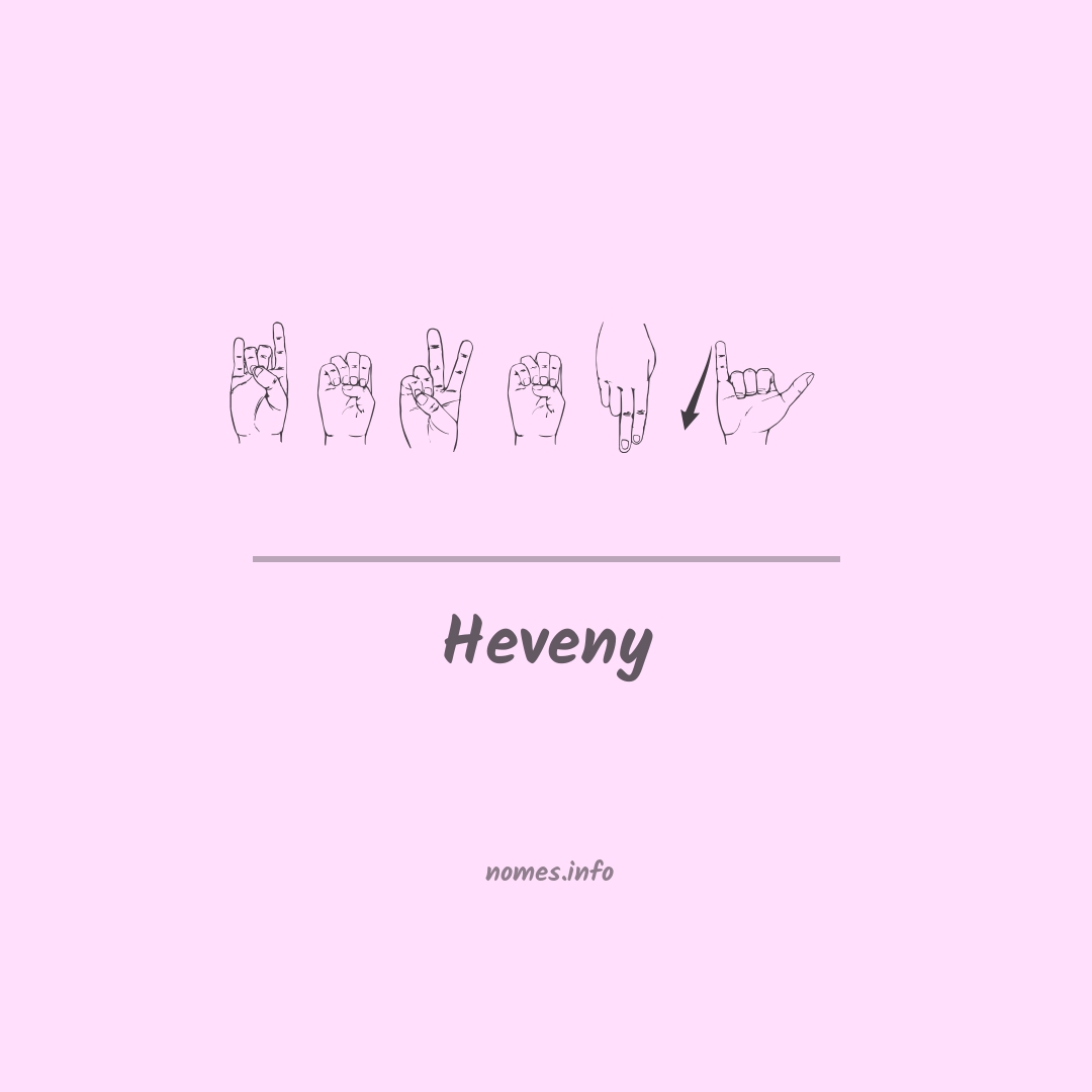 Heveny em Libras