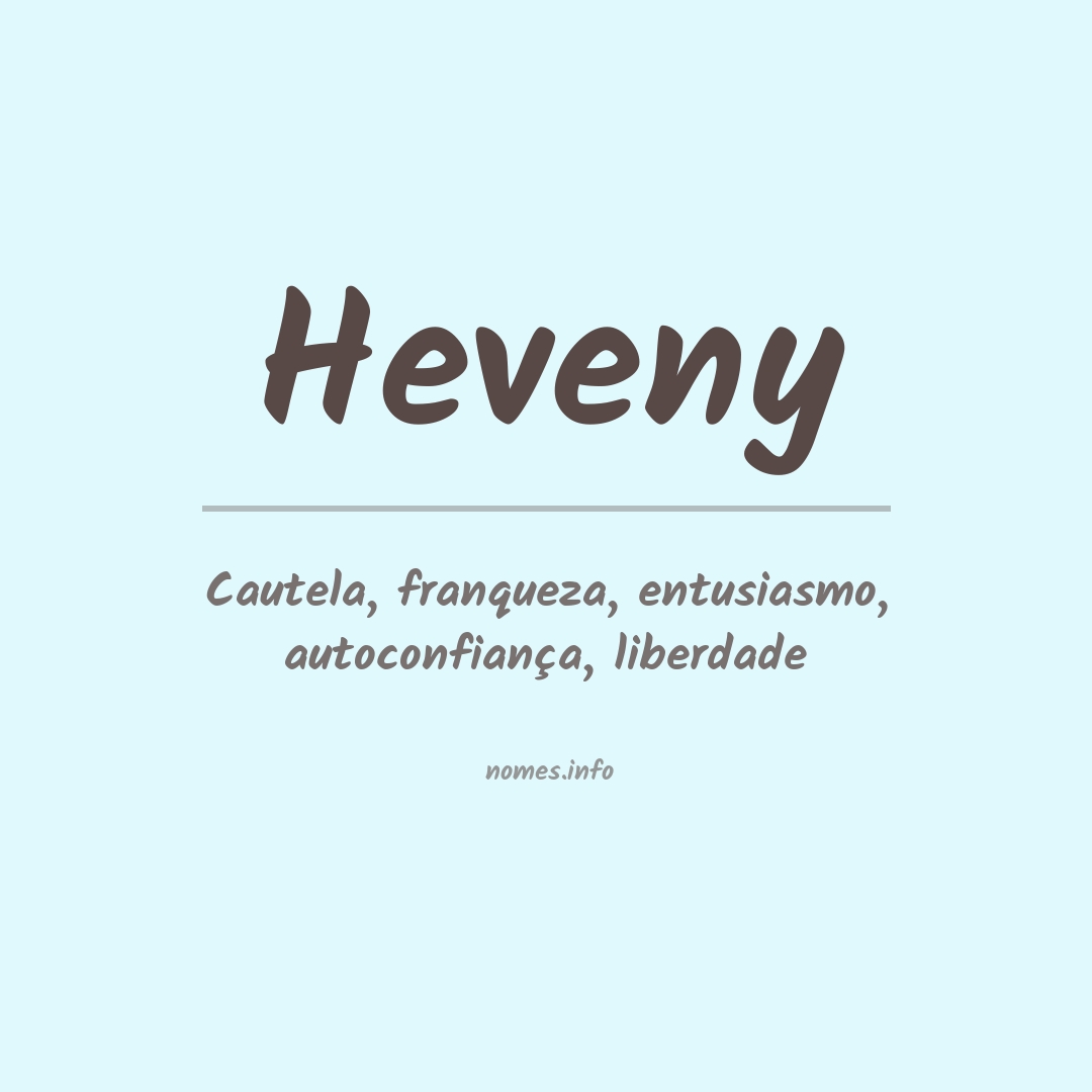 Significado do nome Heveny