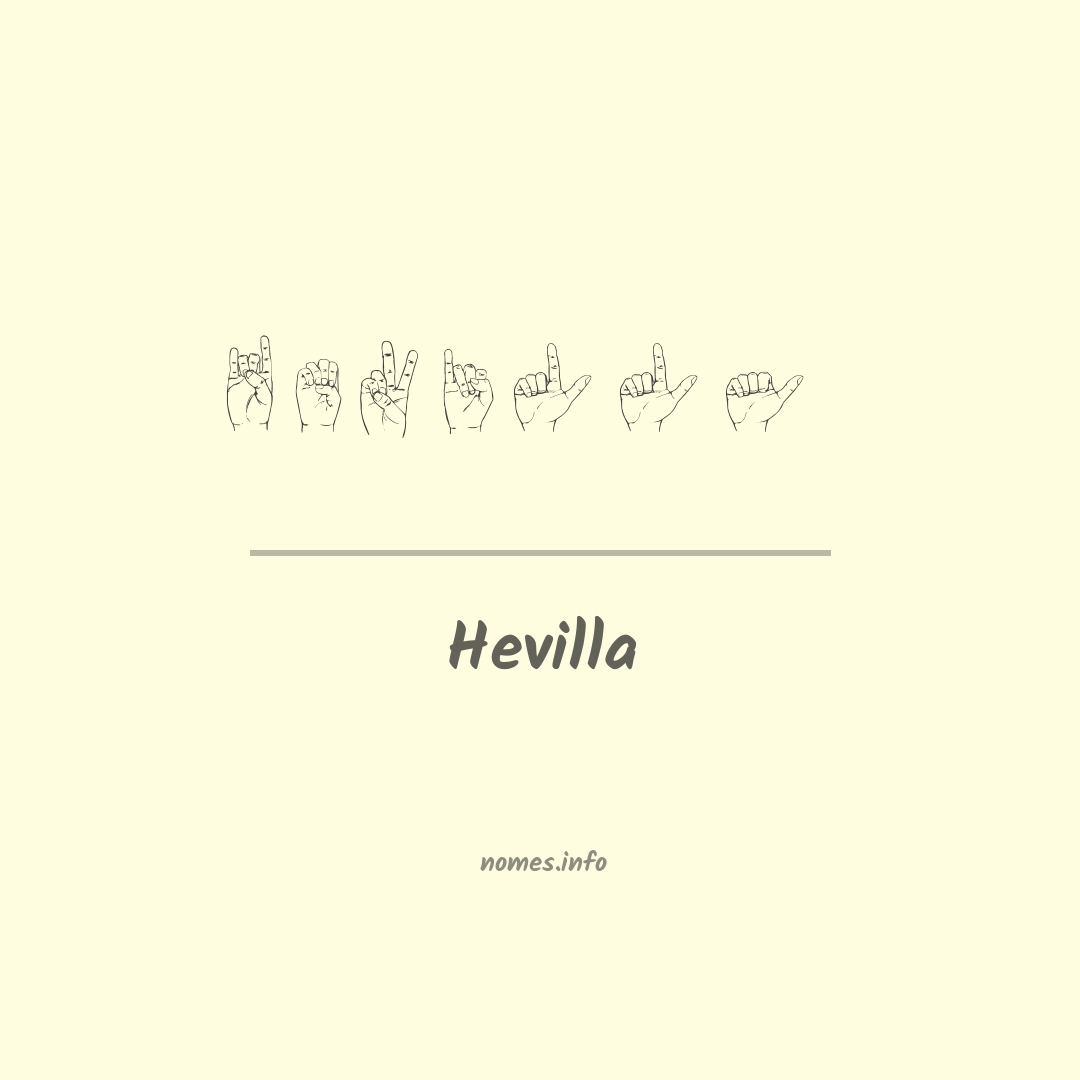 Hevilla em Libras Hevilla em Libras