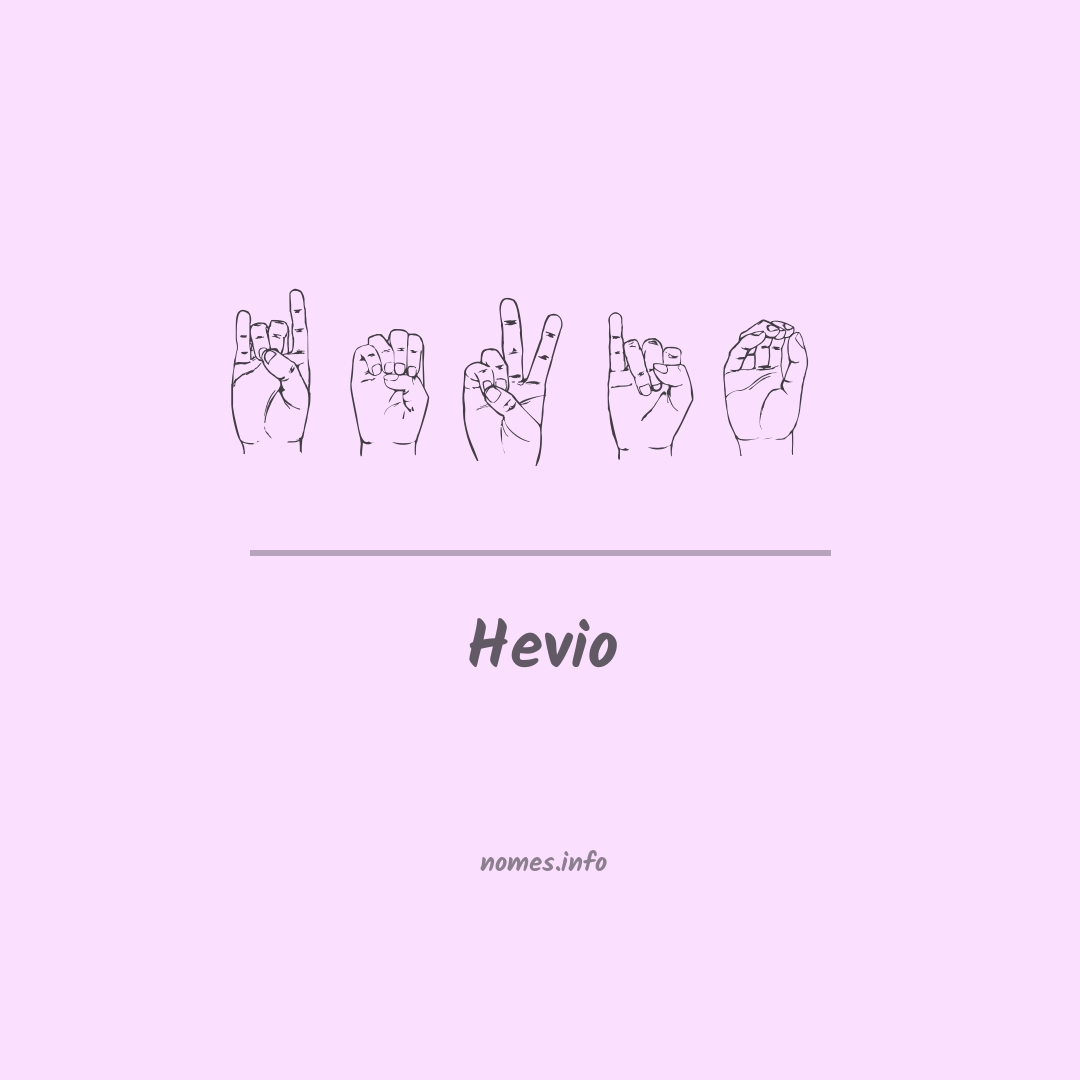 Hevio em Libras