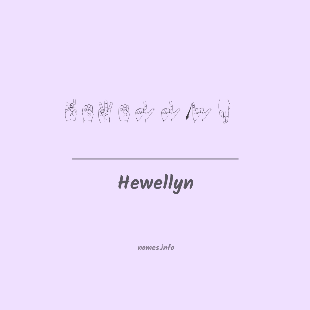 Hewellyn em Libras