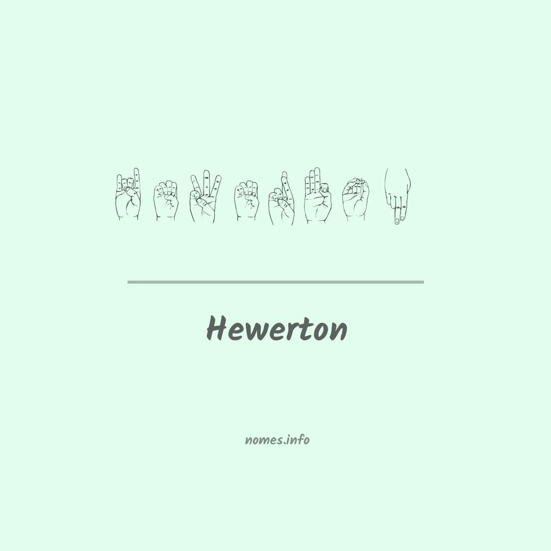 Hewerton em Libras