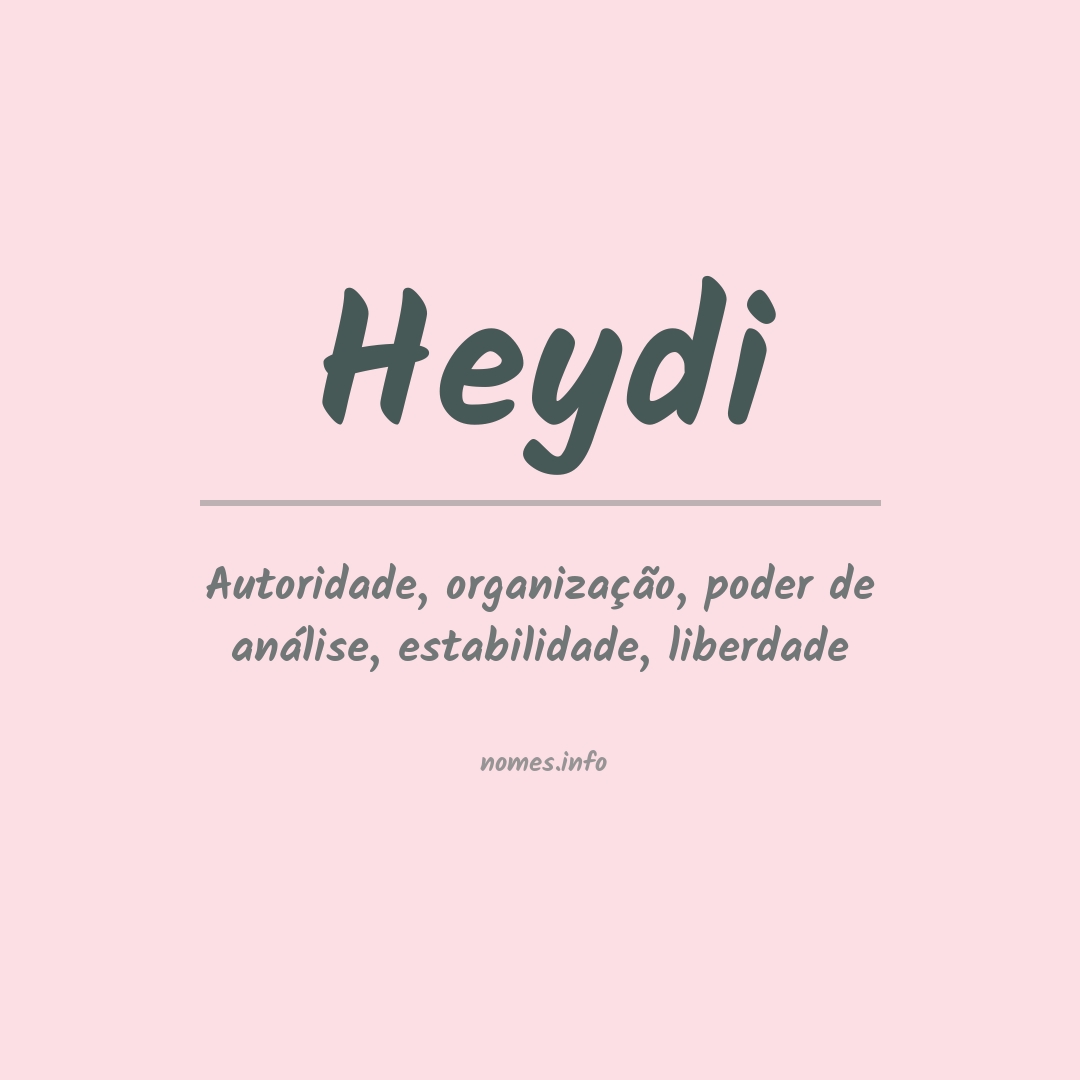 Significado do nome Heydi