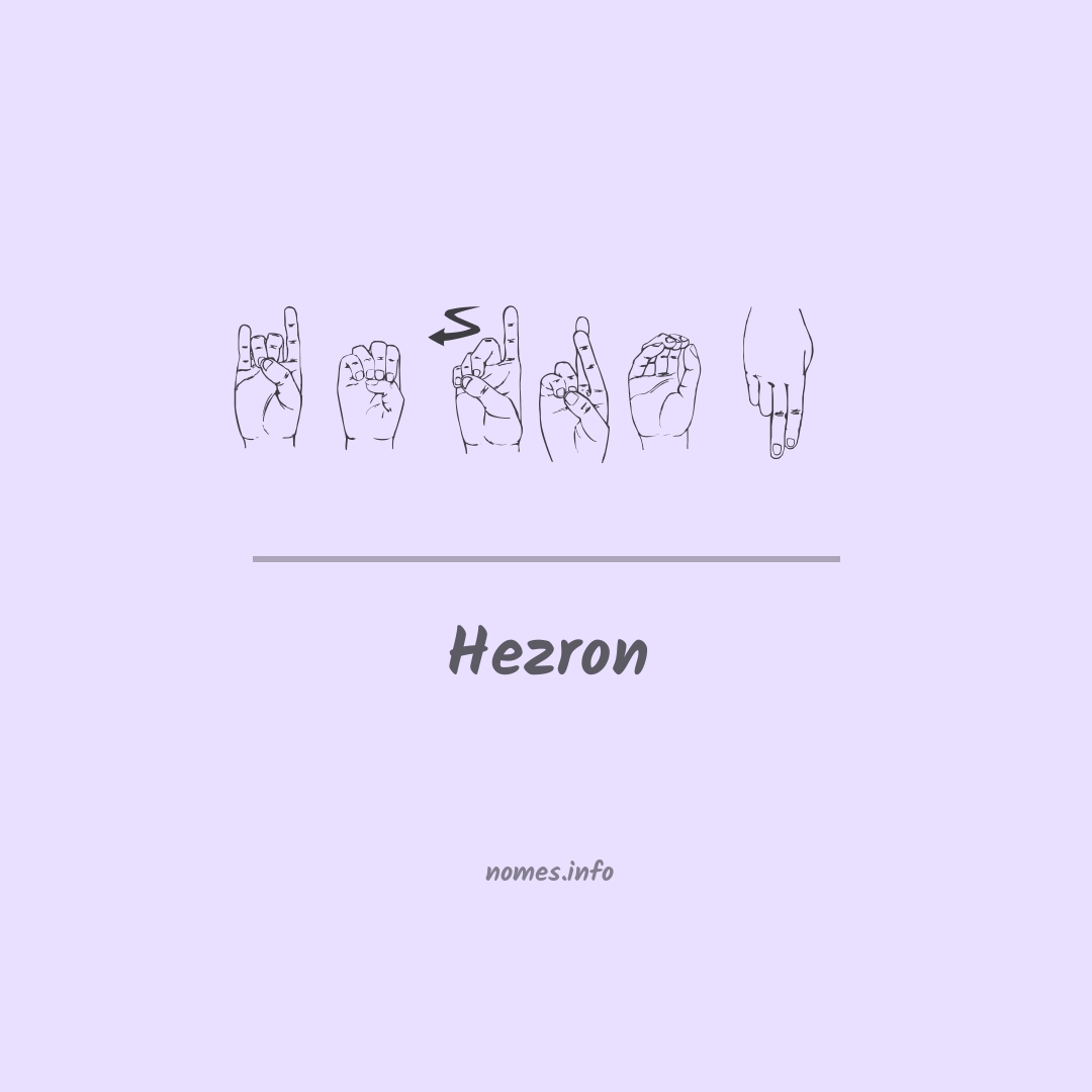 Hezron em Libras