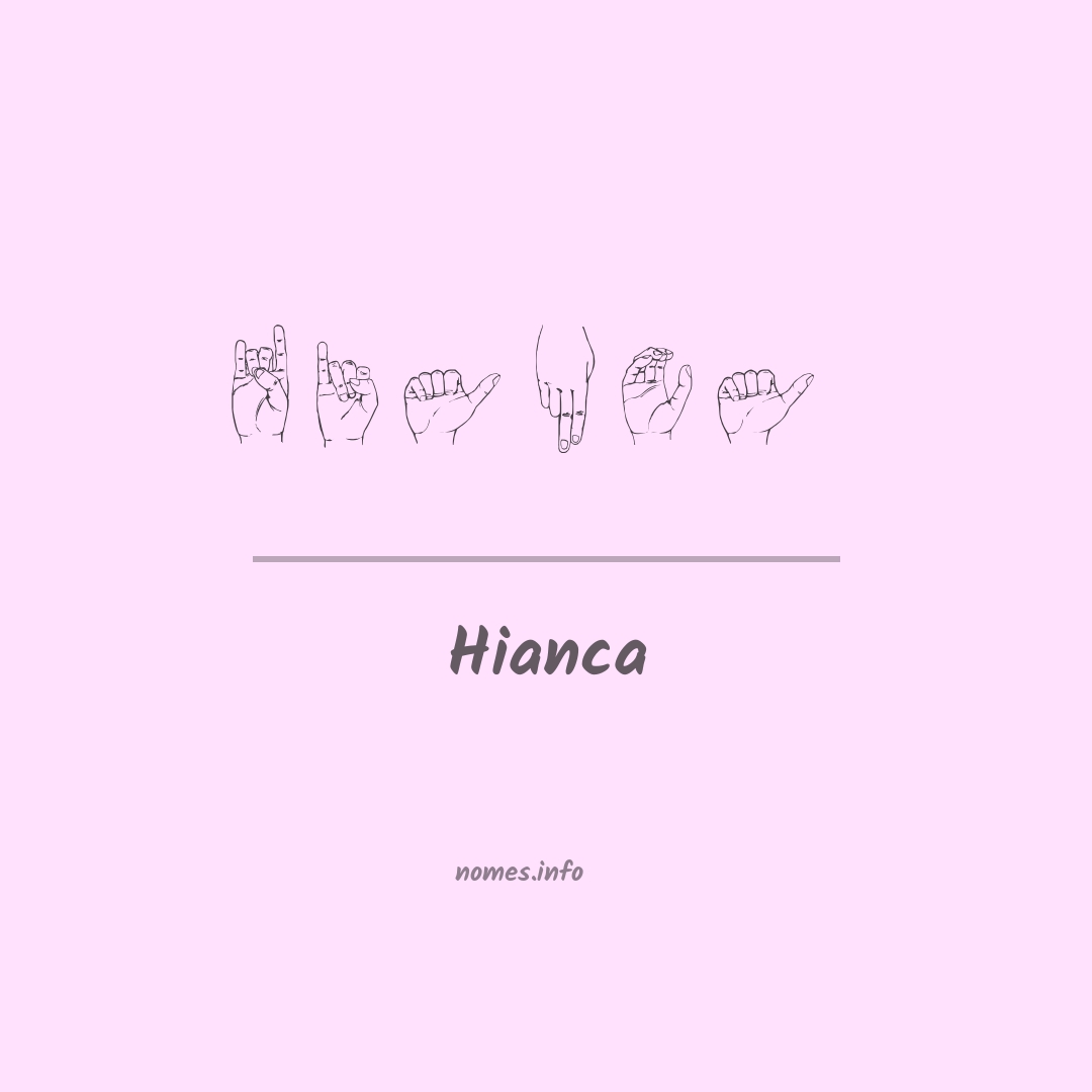 Hianca em Libras