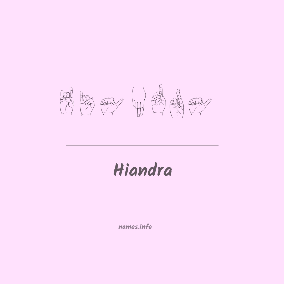 Hiandra em Libras