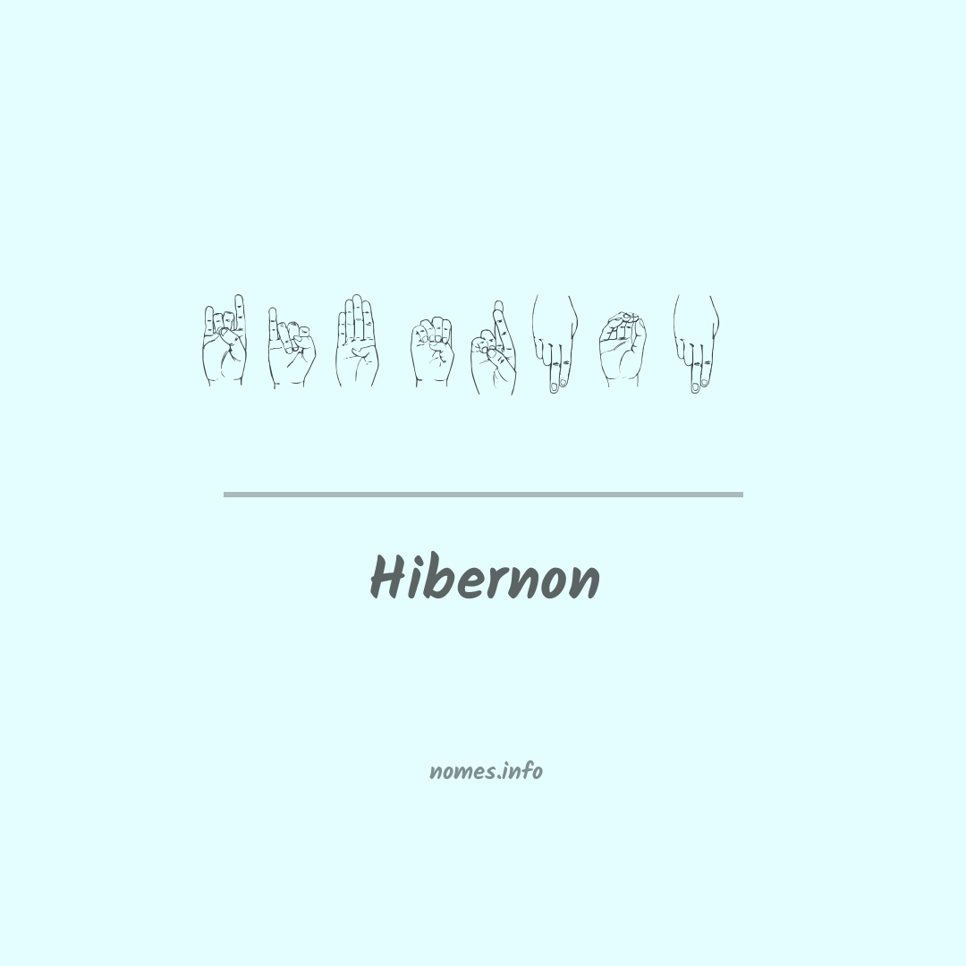 Hibernon em Libras
