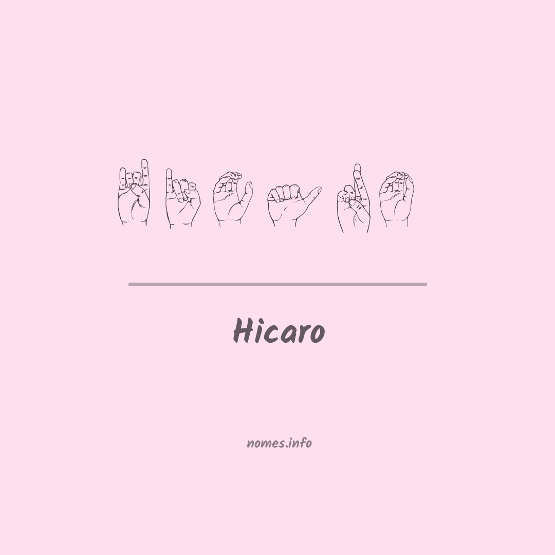 Hicaro em Libras