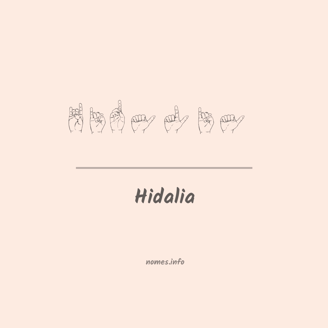 Hidalia em Libras