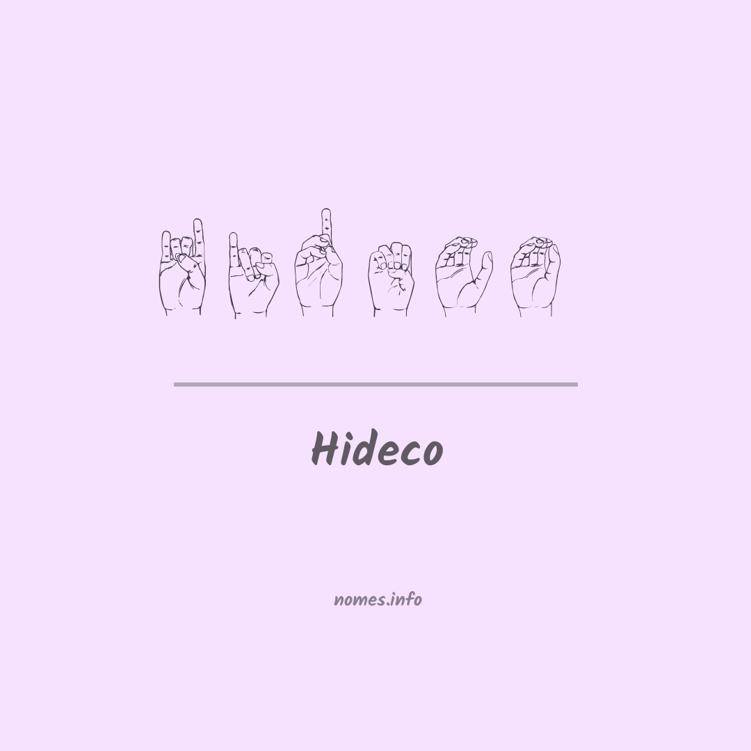 Hideco em Libras