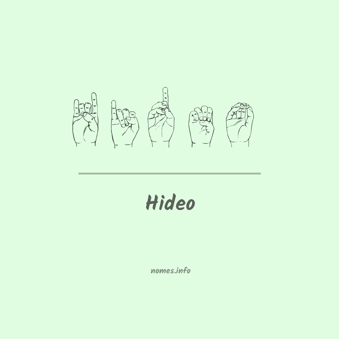 Hideo em Libras