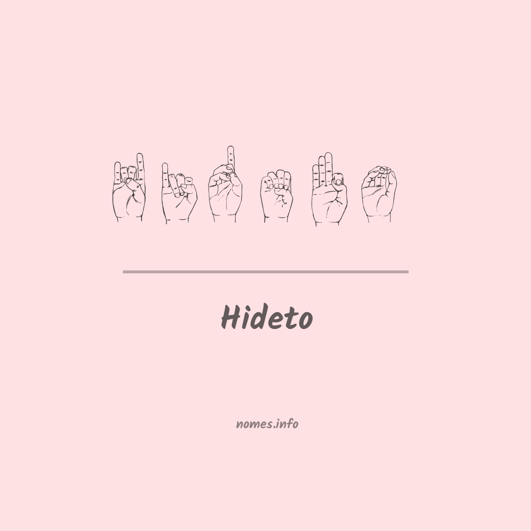 Hideto em Libras