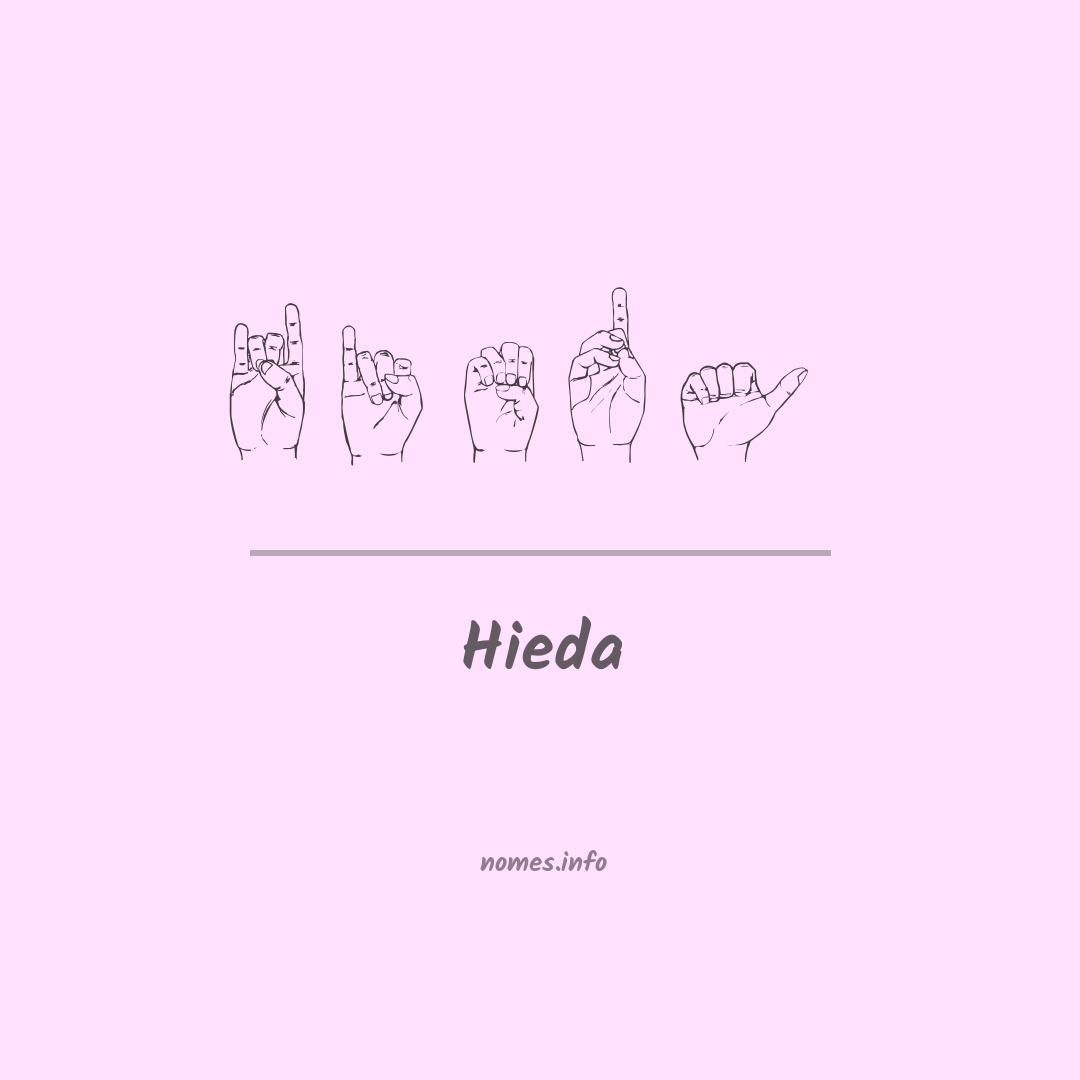 Hieda em Libras