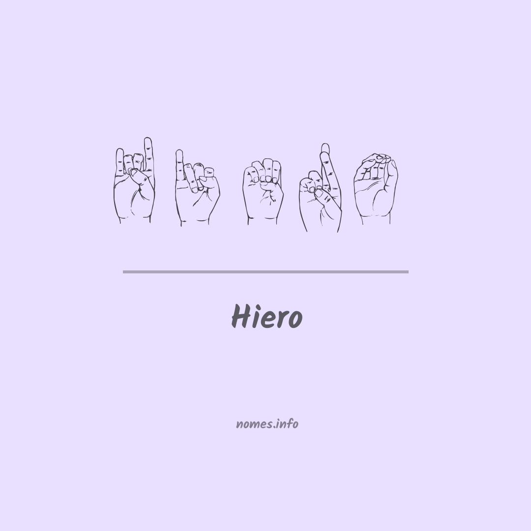 Hiero em Libras