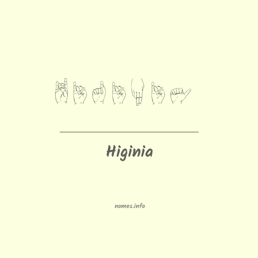 Higinia em Libras