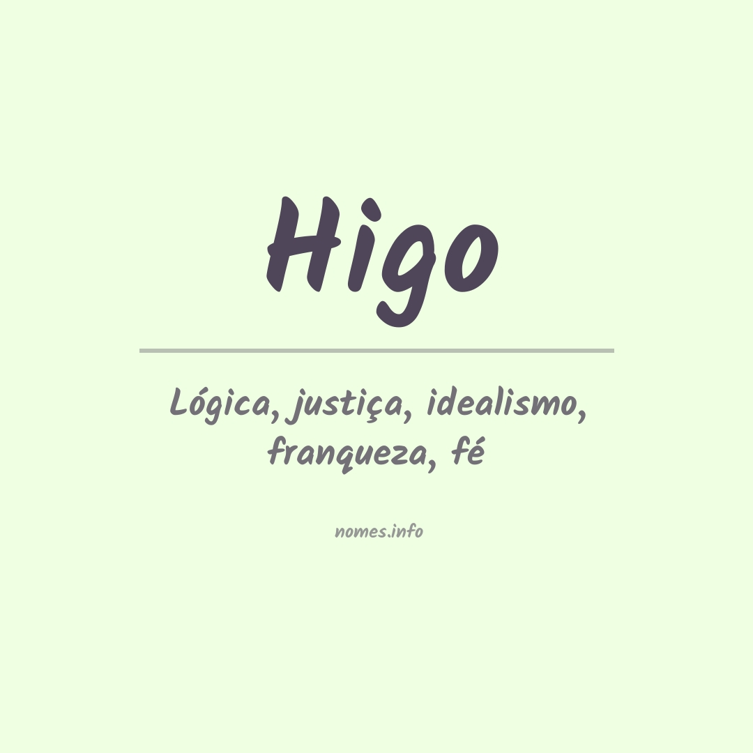 Significado do nome Higo