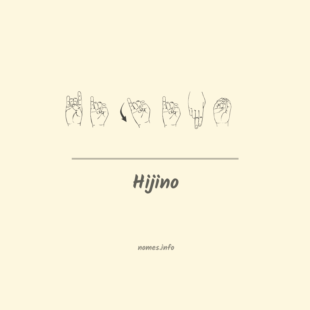 Hijino em Libras