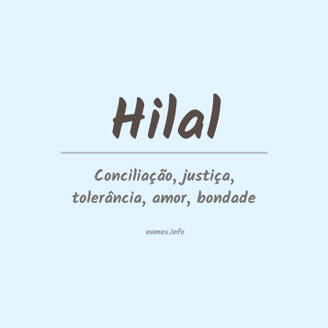 Significado do nome Hilal
