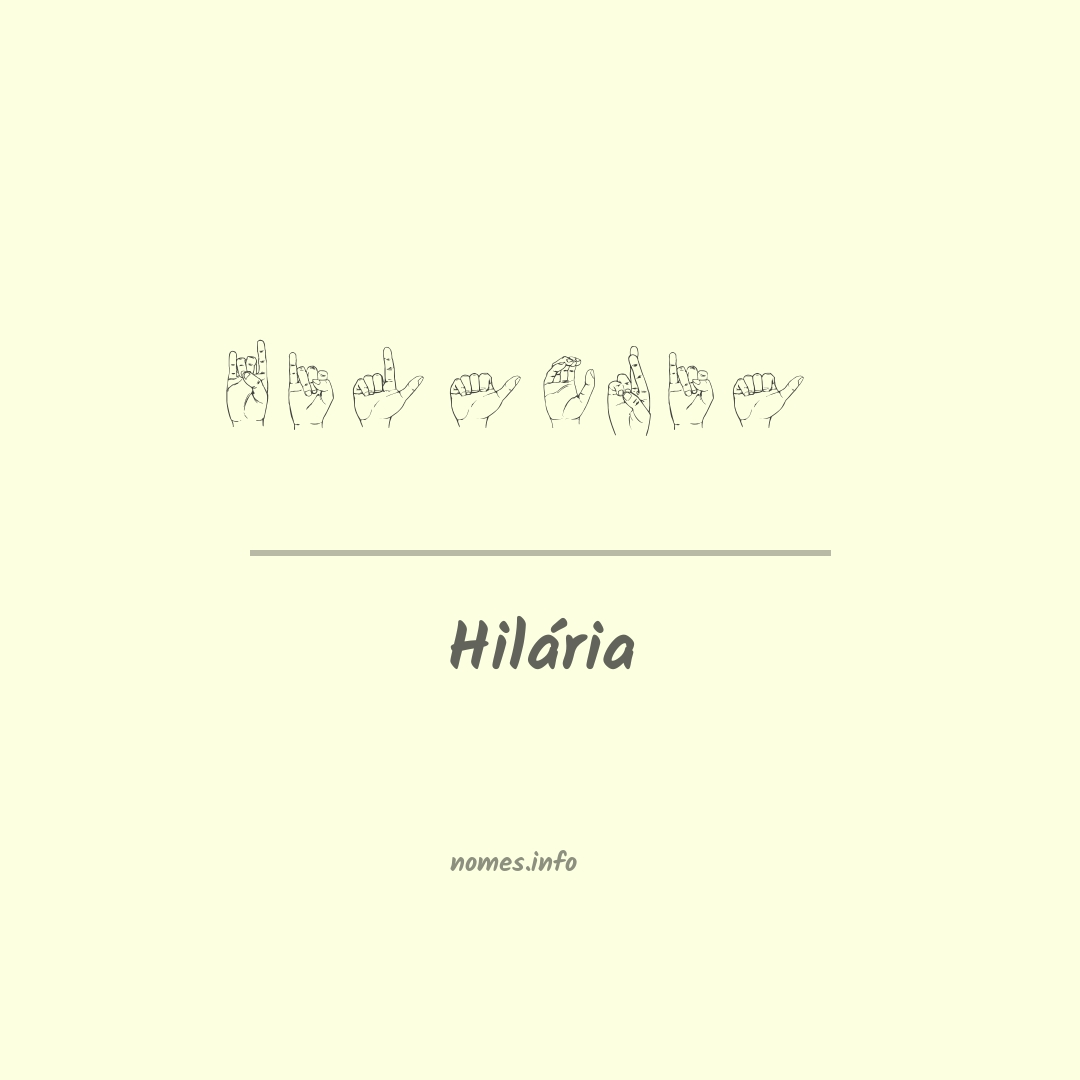 Hilária em Libras