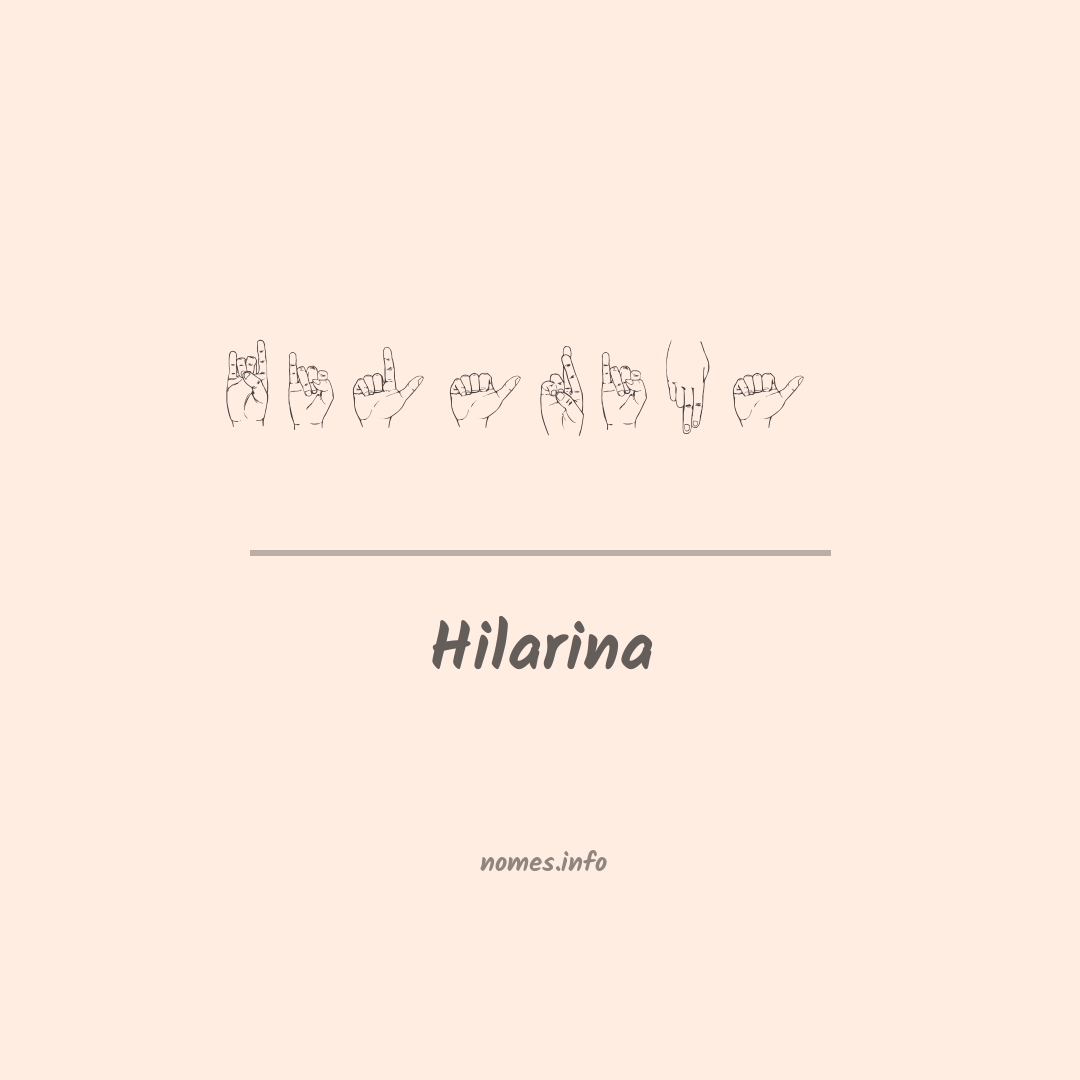 Hilarina em Libras