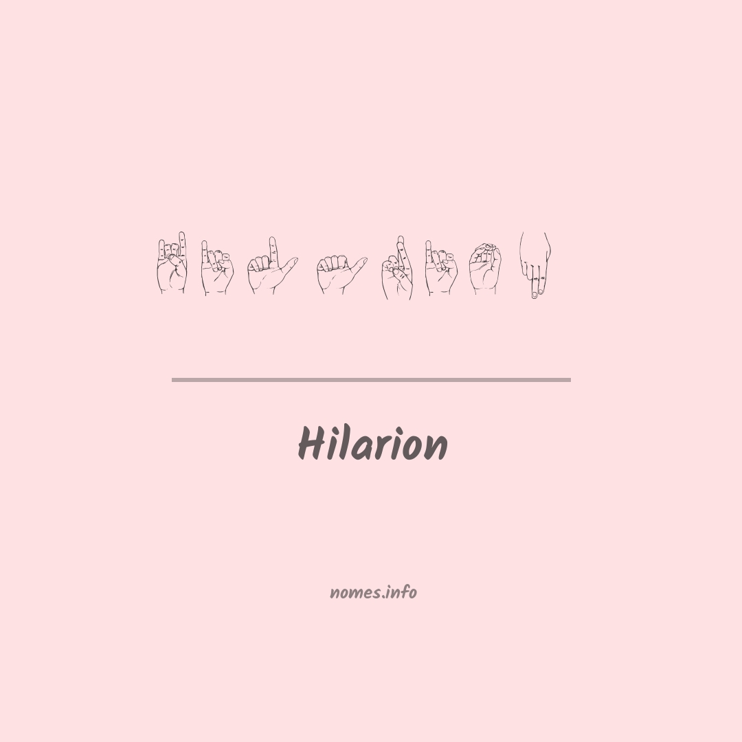 Hilarion em Libras