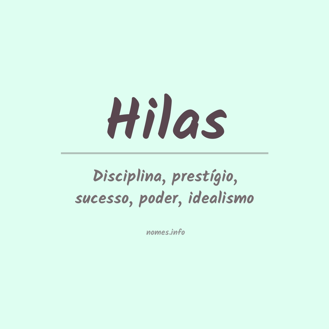 Significado do nome Hilas