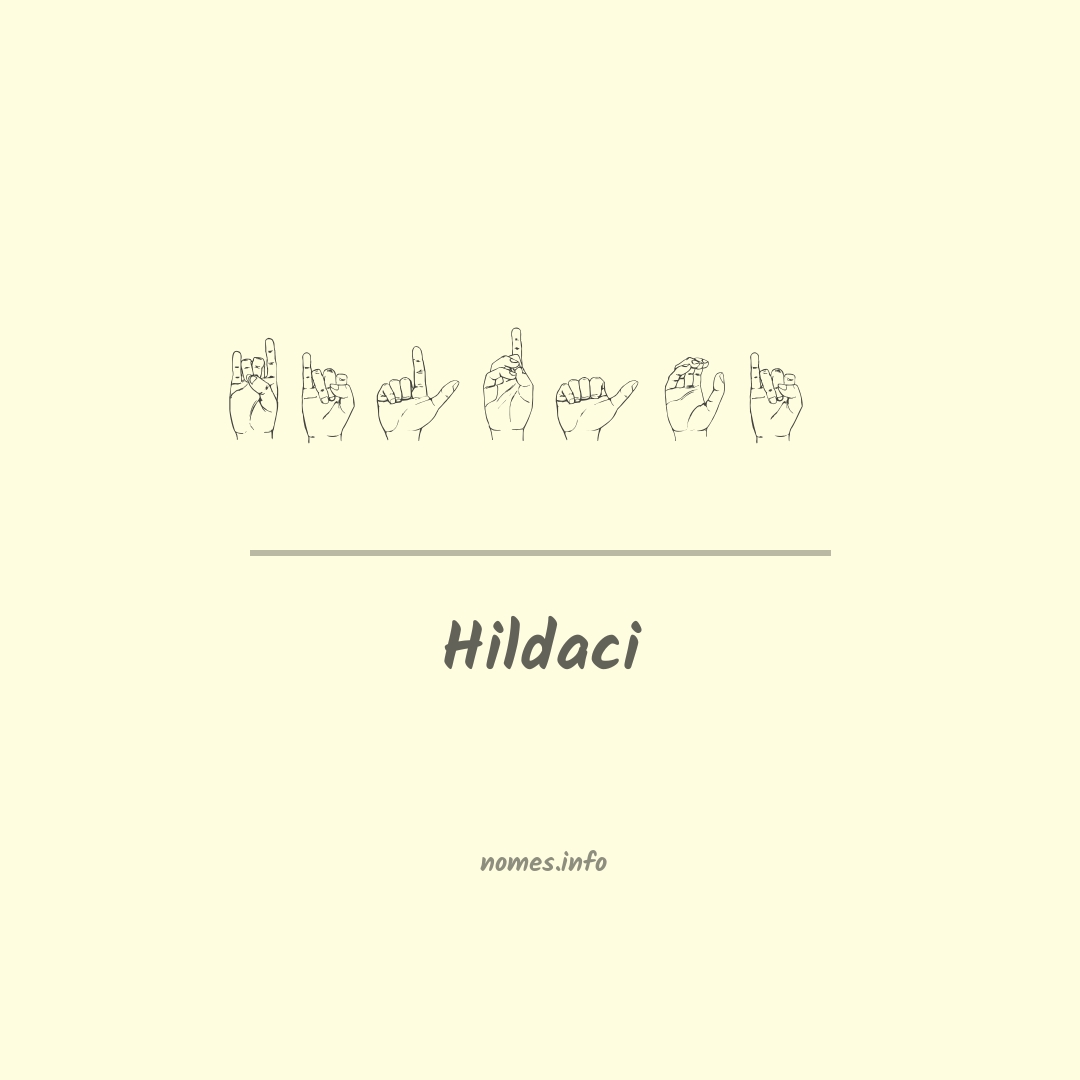 Hildaci em Libras