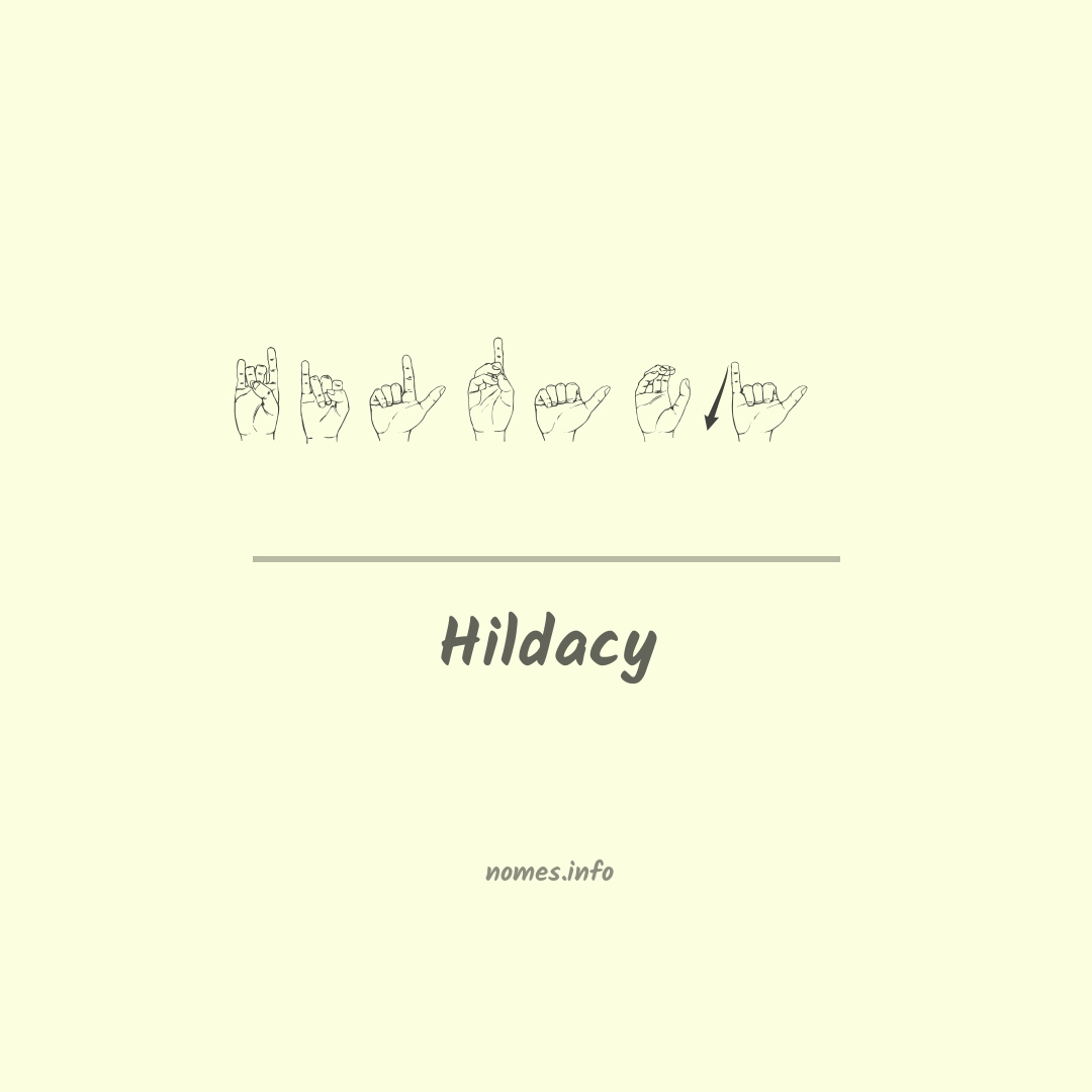 Hildacy em Libras