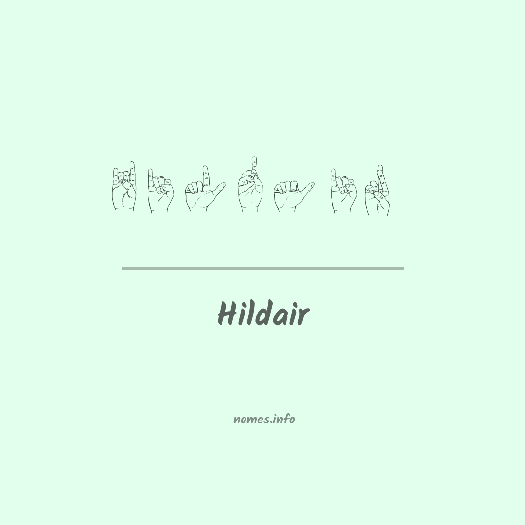 Hildair em Libras