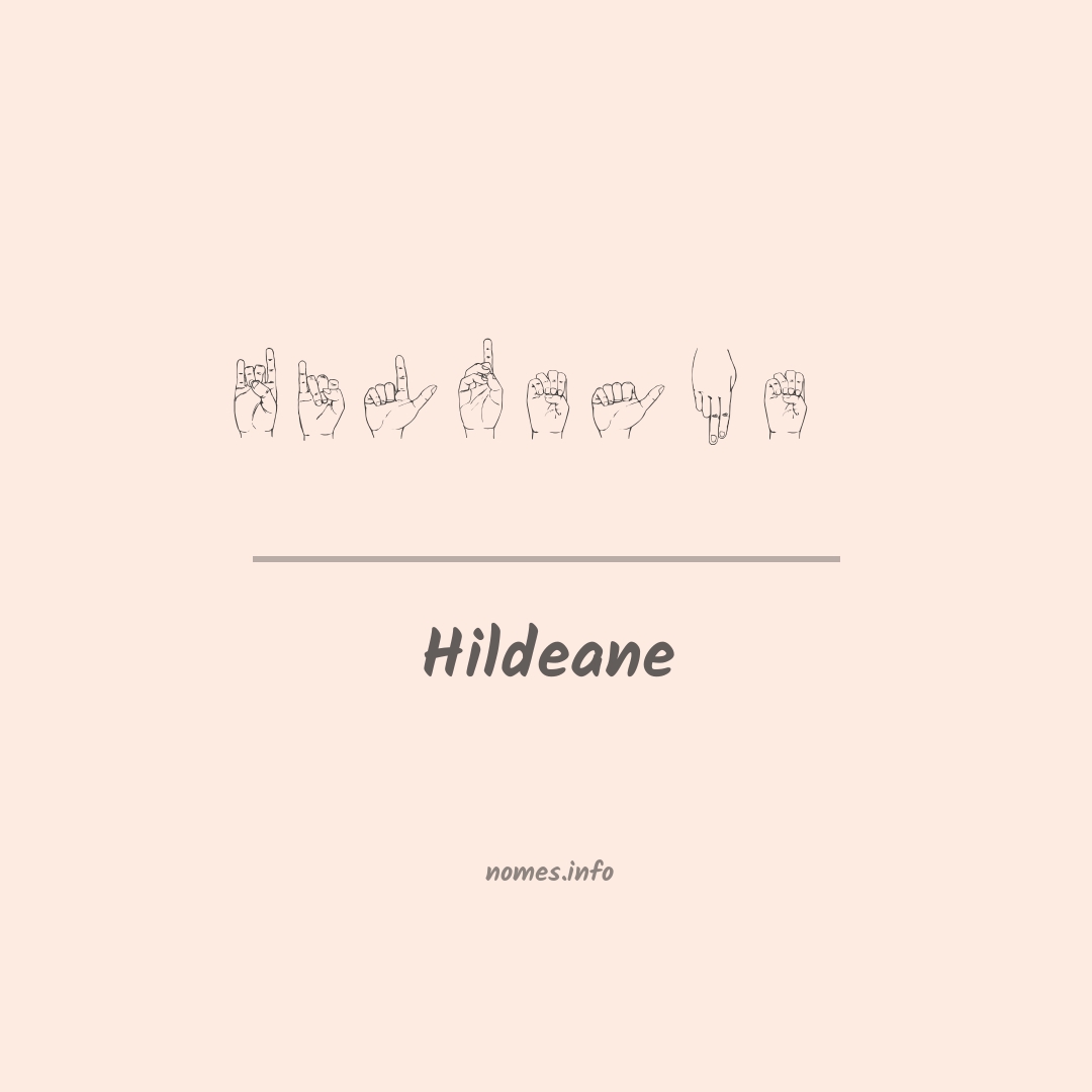 Hildeane em Libras