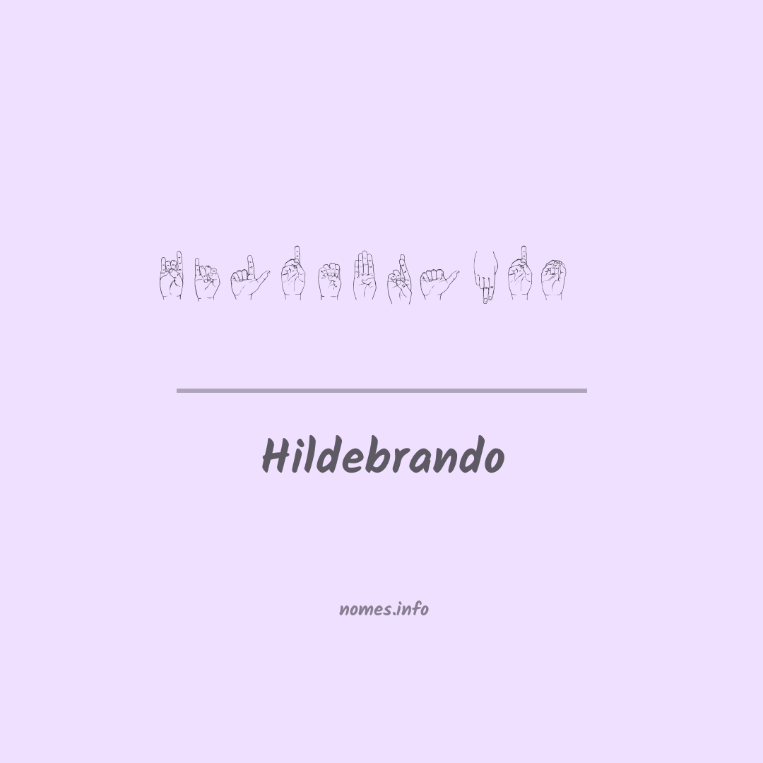 Hildebrando em Libras
