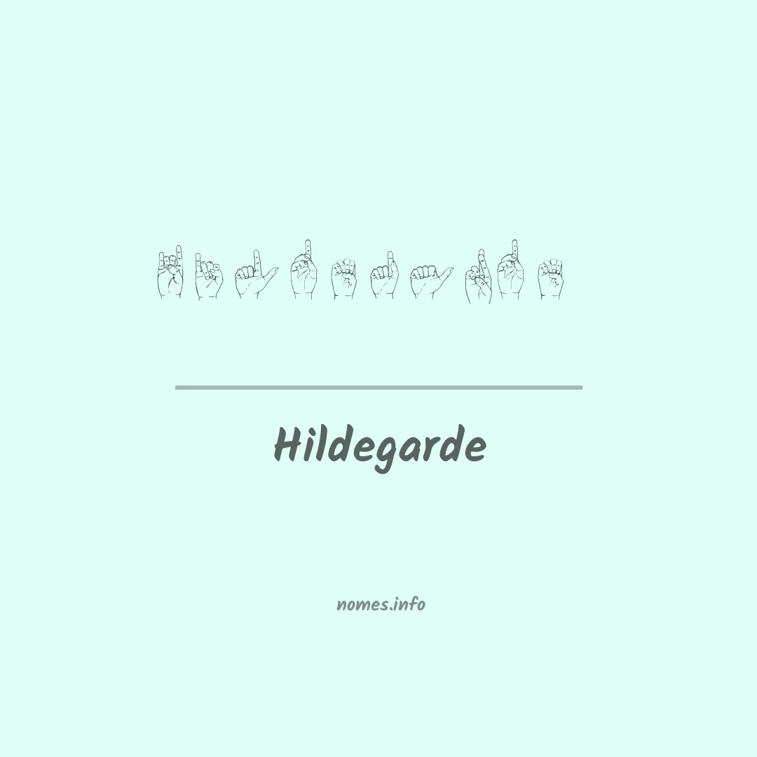 Hildegarde em Libras