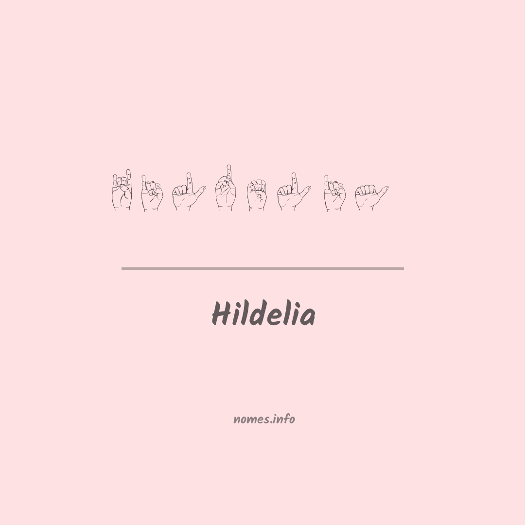 Hildelia em Libras