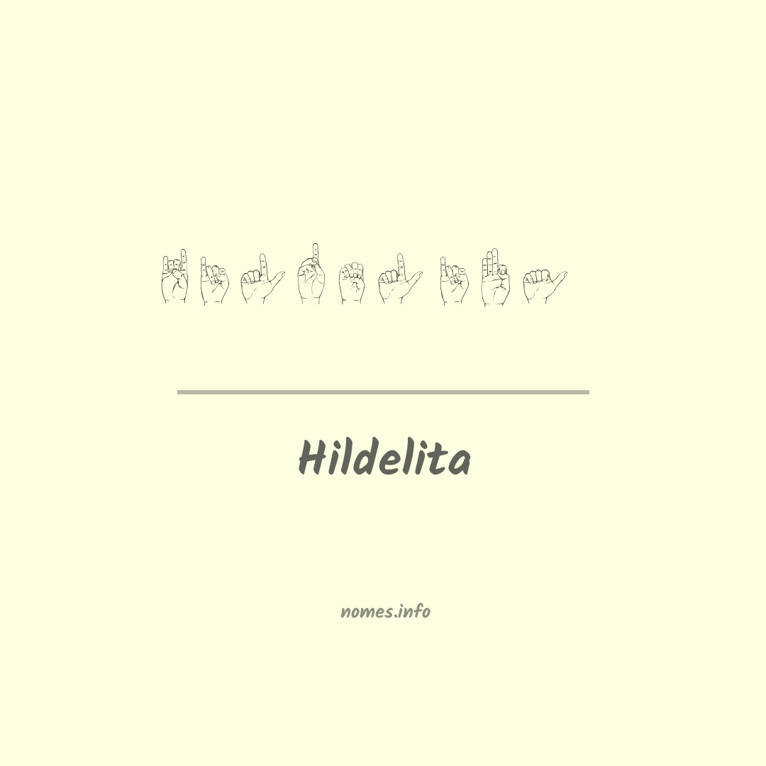 Hildelita em Libras