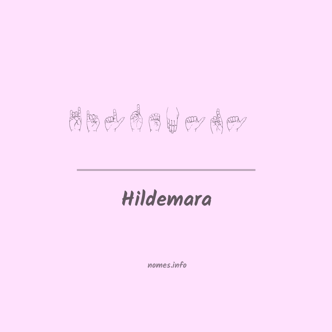 Hildemara em Libras