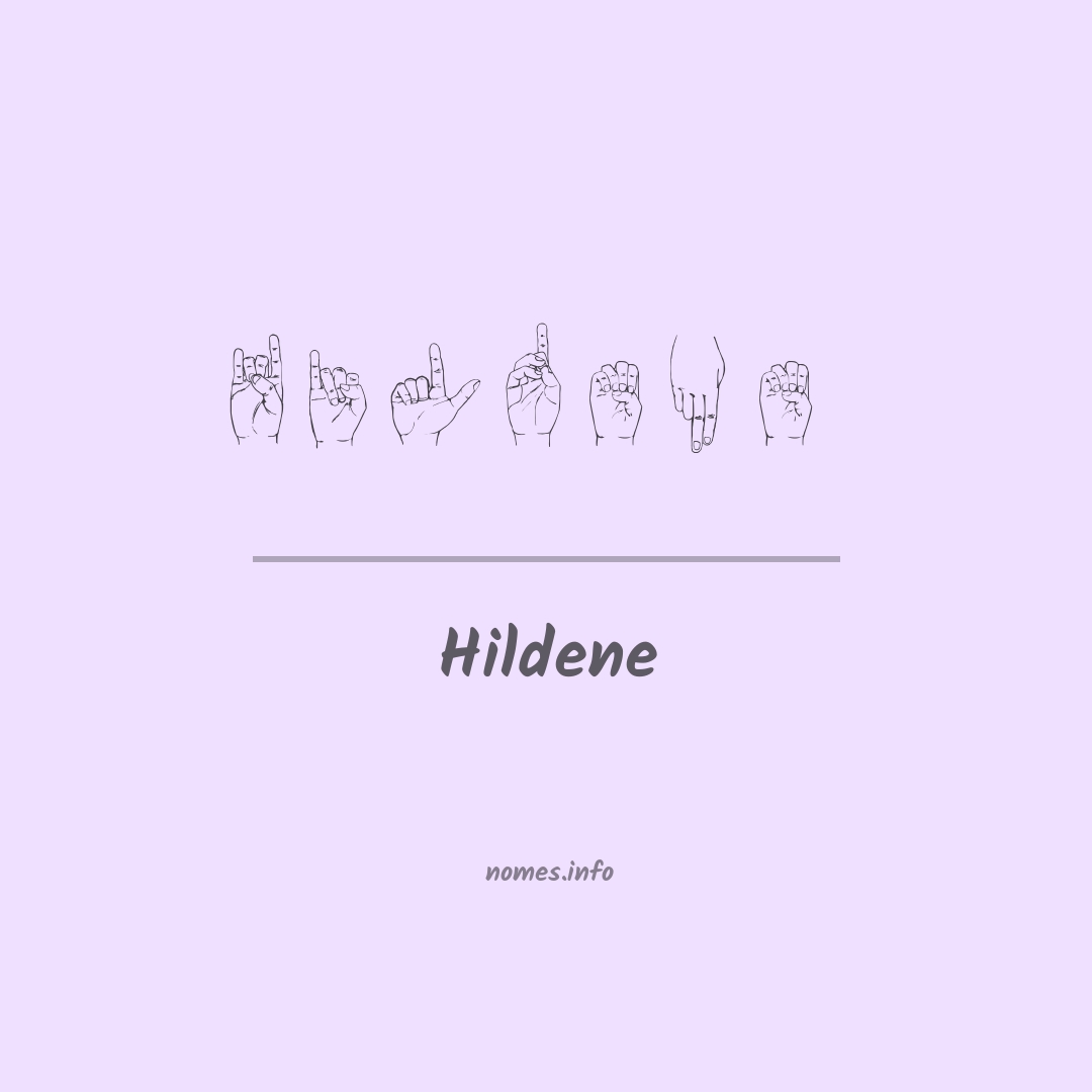 Hildene em Libras