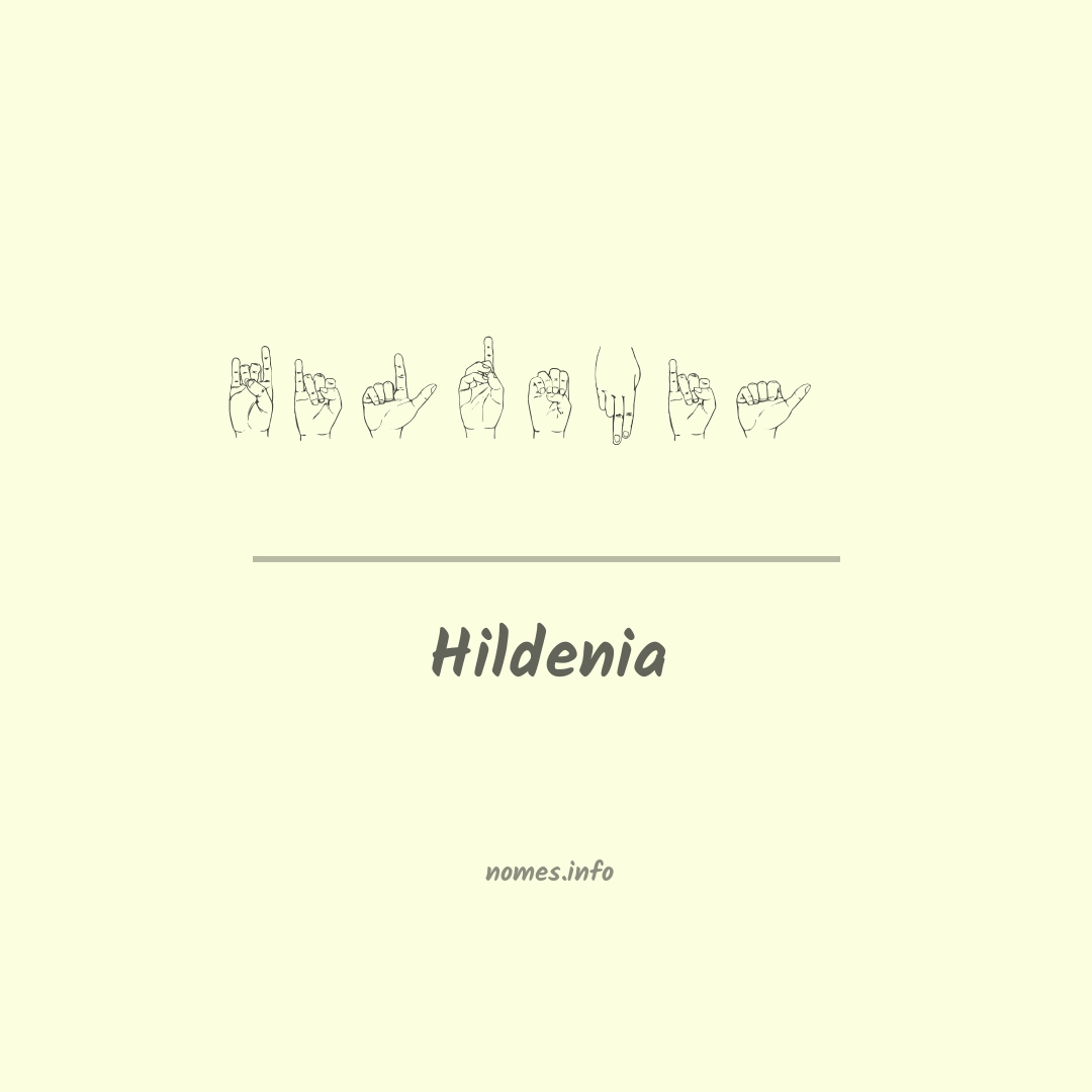 Hildenia em Libras