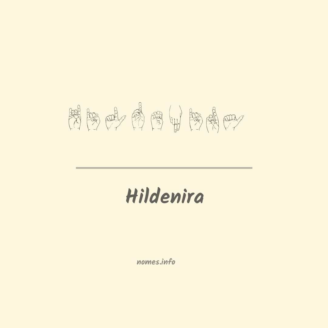 Hildenira em Libras
