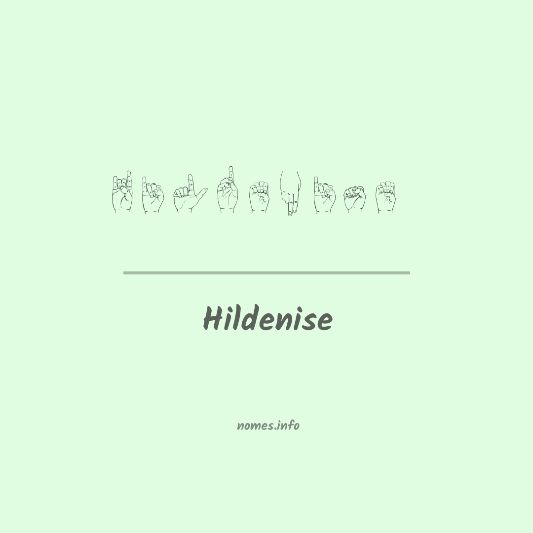 Hildenise em Libras