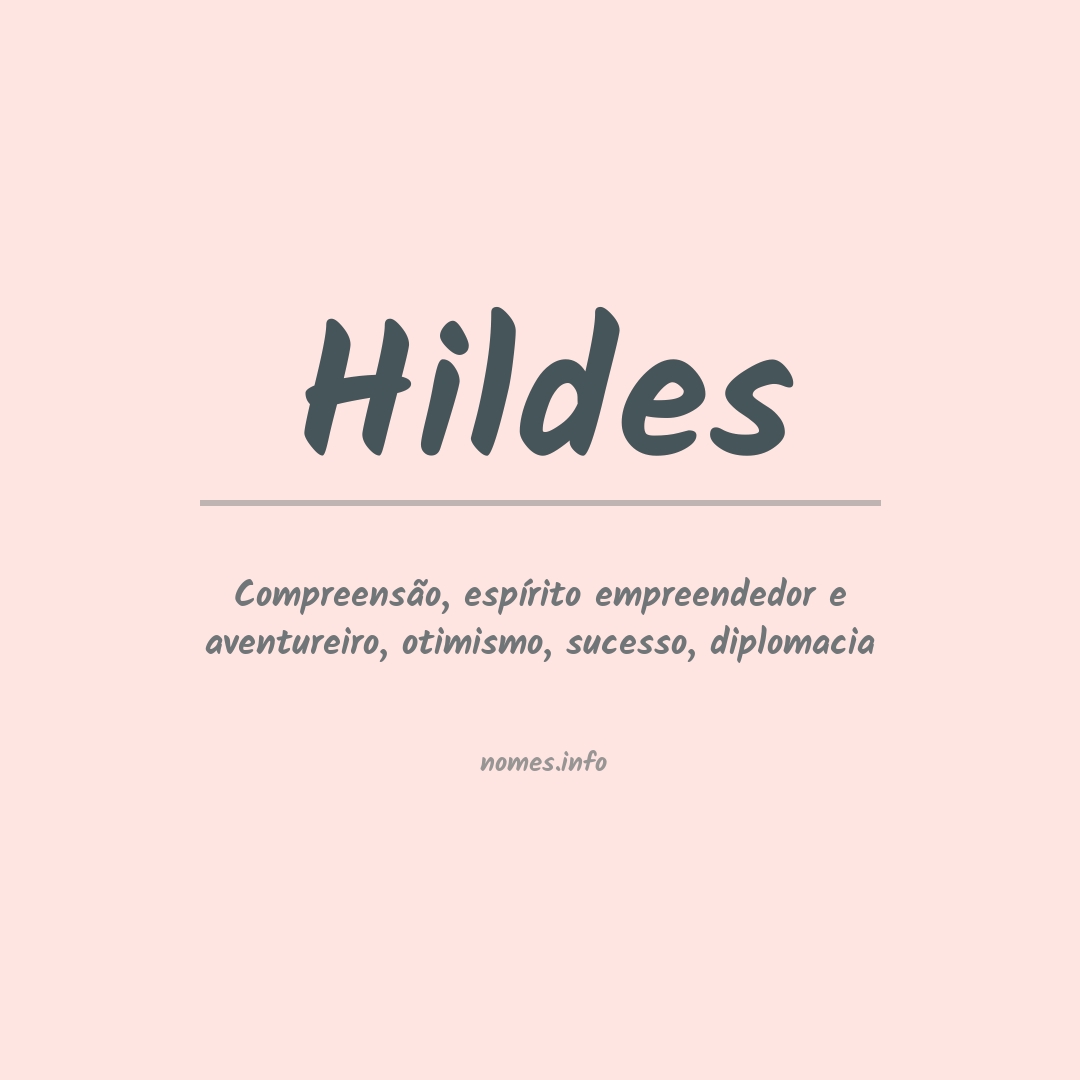 Significado do nome Hildes