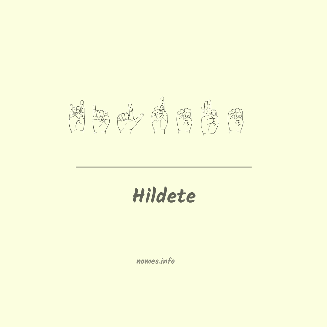 Hildete em Libras