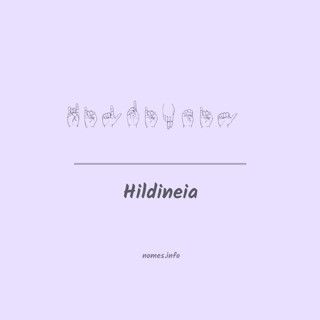 Hildineia em Libras