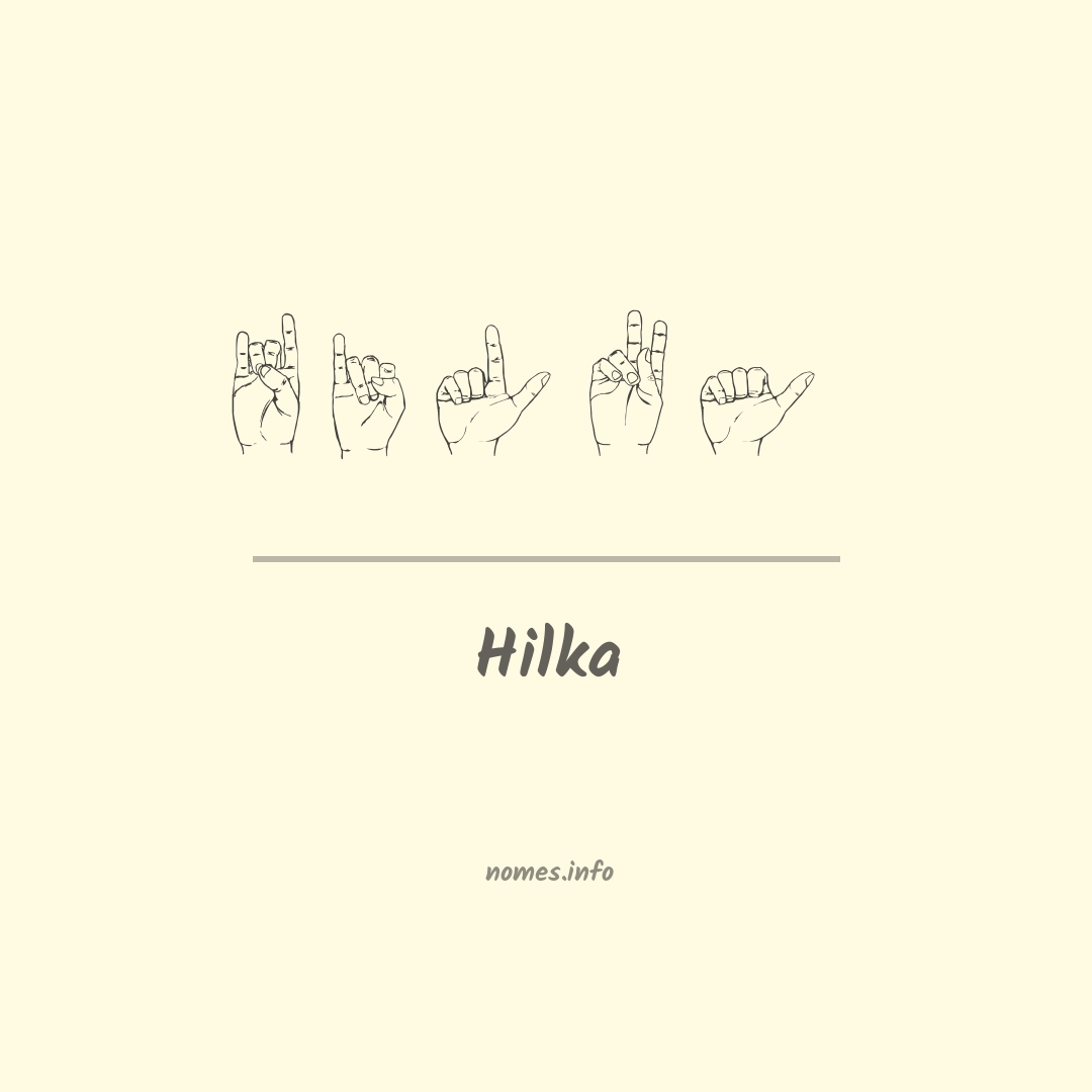 Hilka em Libras