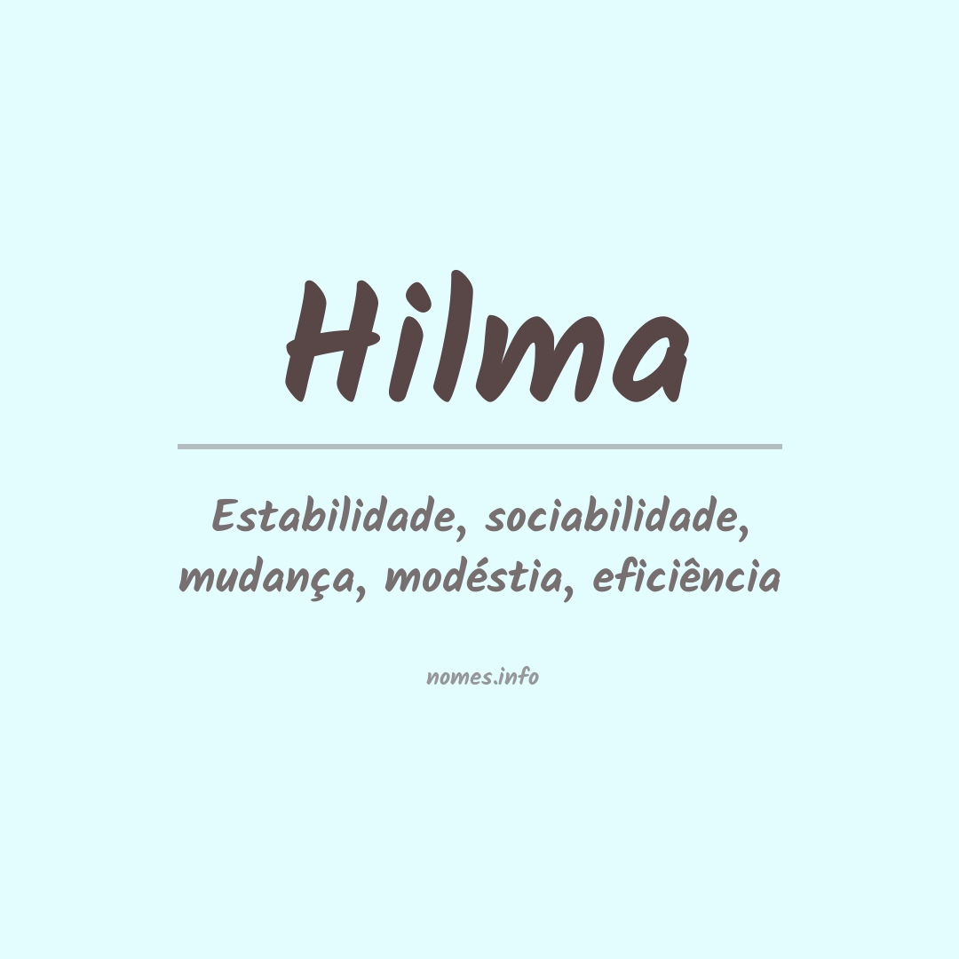 Significado do nome Hilma