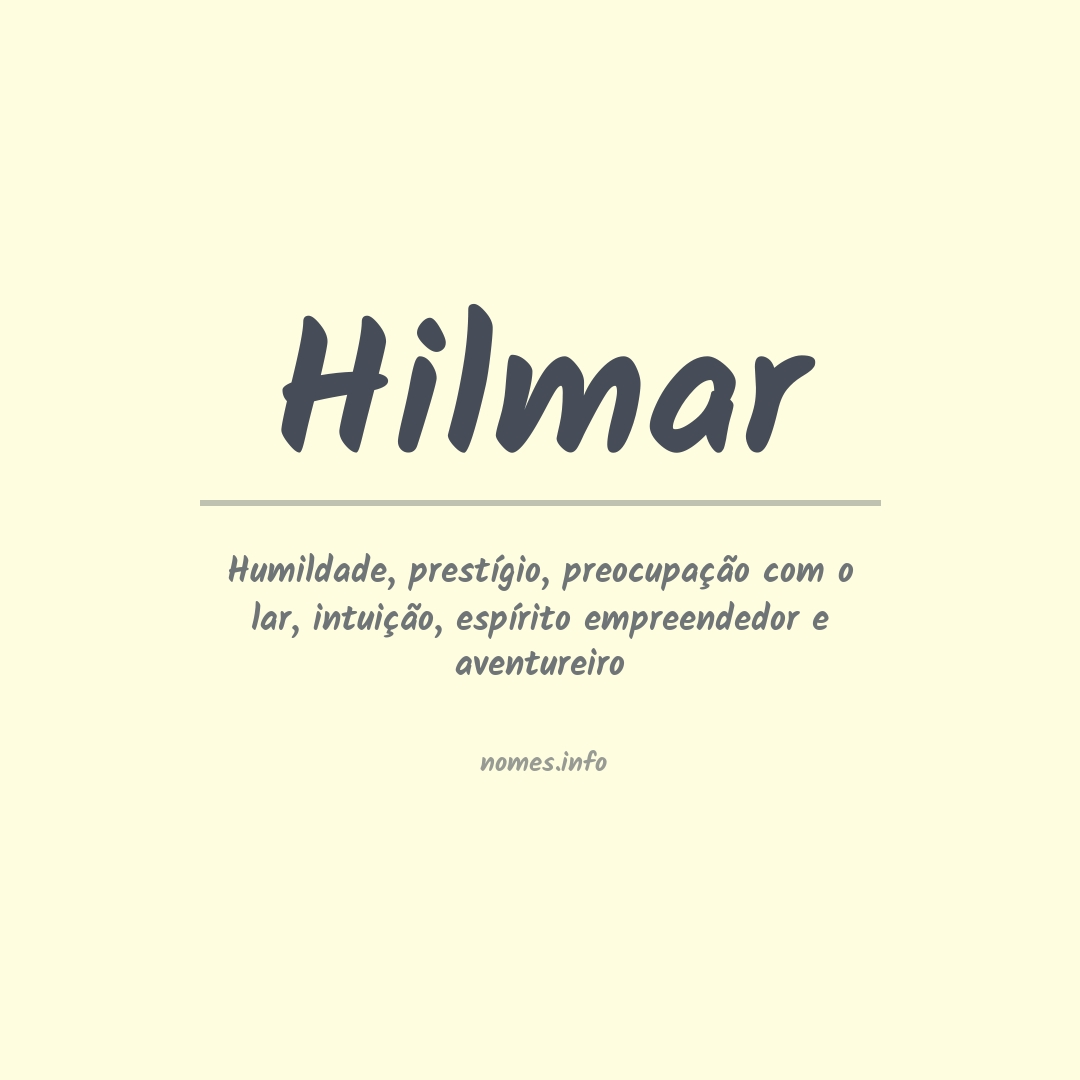 Significado do nome Hilmar