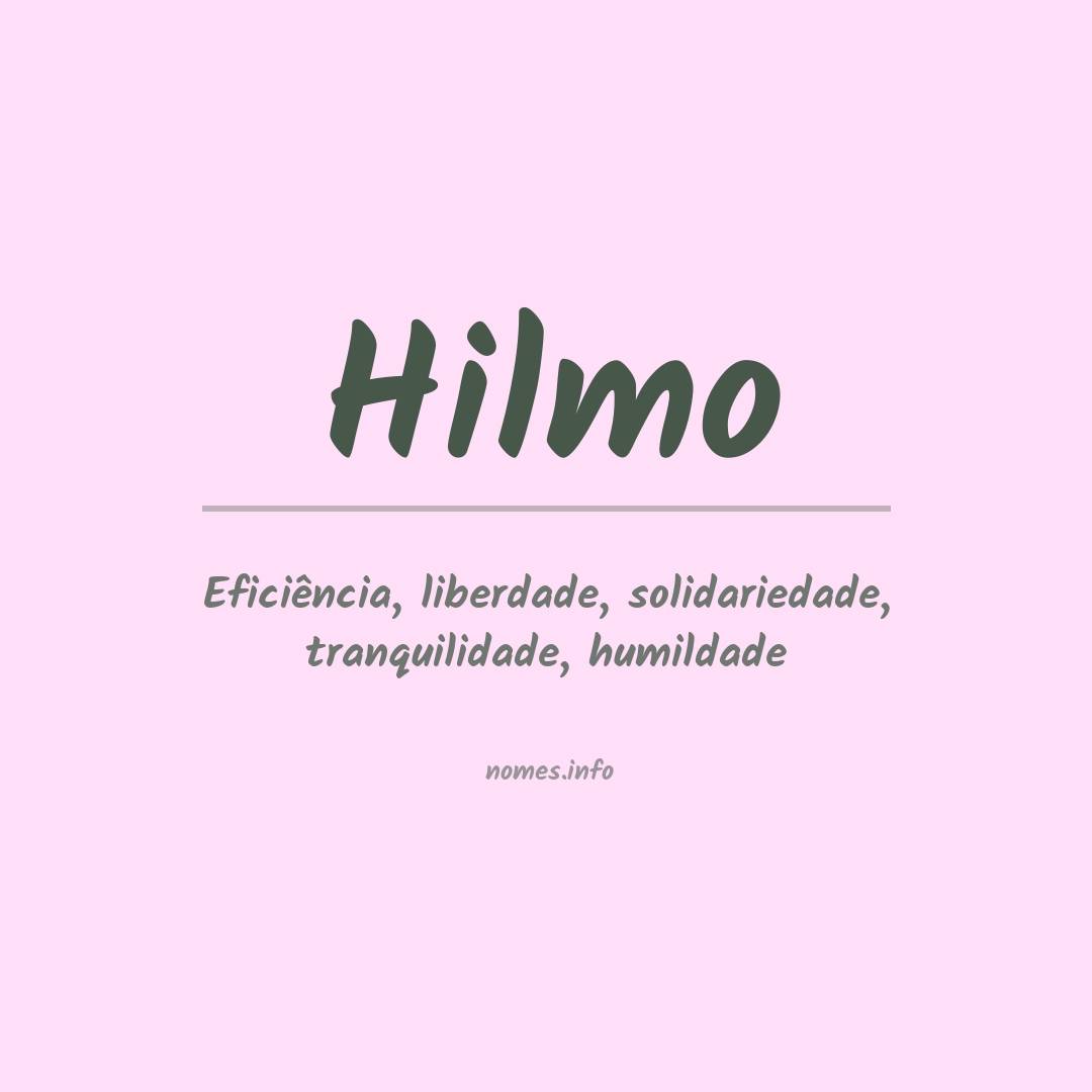 Significado do nome Hilmo