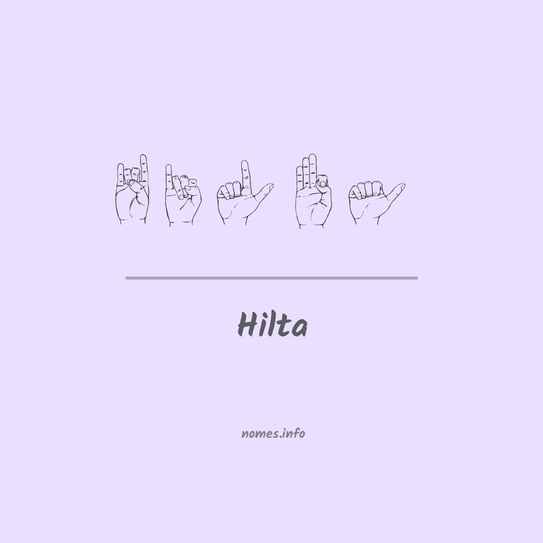 Hilta em Libras