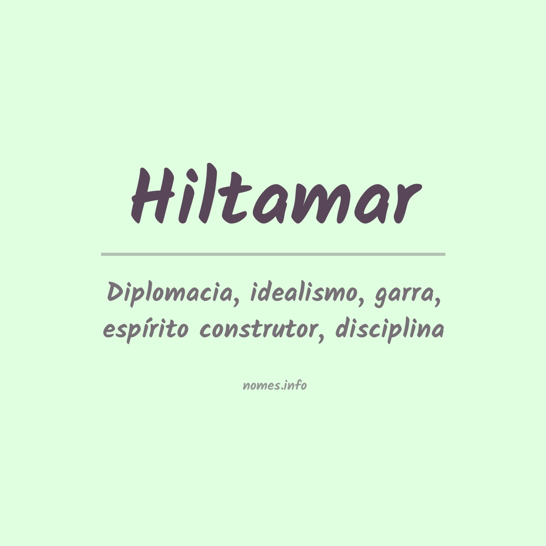 Significado do nome Hiltamar